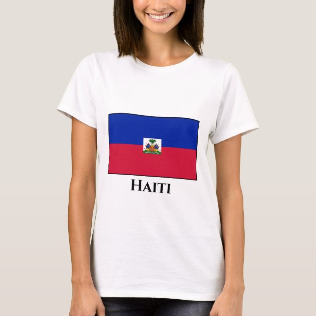 Haiti (Haitian) Flag T-Shirt (Front)