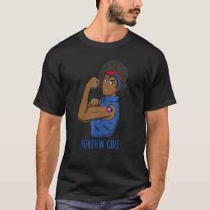 Haiti Haitian Love Flag Proud Girl Princess Queen T-Shirt