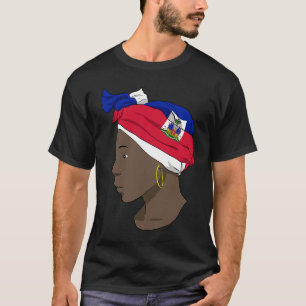Haiti Haitian Love Flag Proud Woman Princess Crown T-Shirt