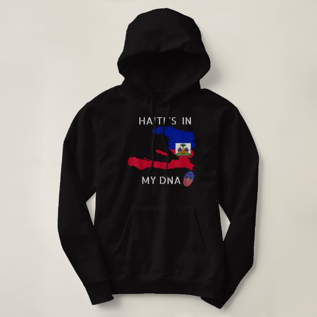 Haiti Is In My DNA Haitian flag day Pride Haiti Hoodie (Design Front)