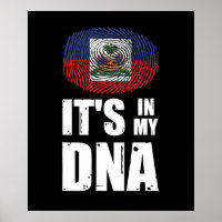 Haiti It's In My DNA Haitian Pride Fingerprint