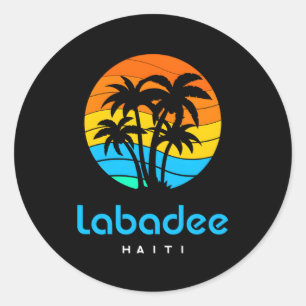 Haiti Labadee Classic Round Sticker