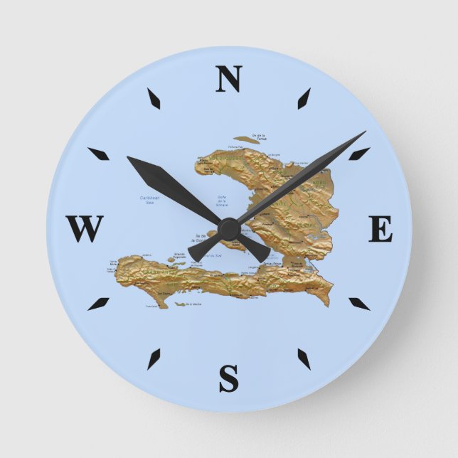 Haiti Map Clock (Front)