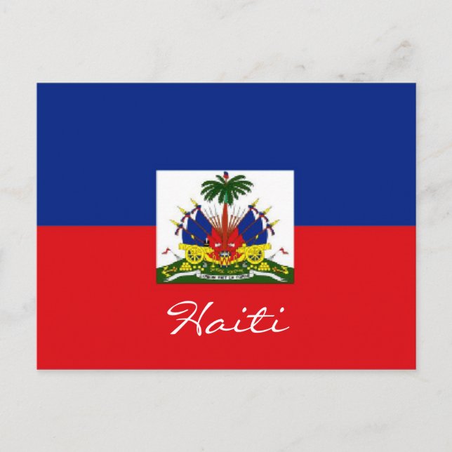Haiti national flag postcard (Front)