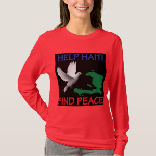 Haiti Peace Ladies Dark T-Shirt