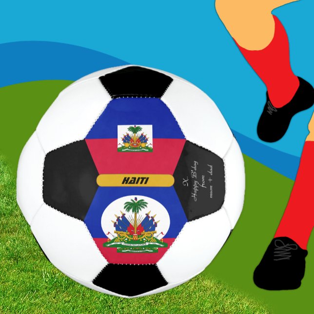 Haiti Personalised, Flag, Photo Soccer Ball (Creator Uploaded)