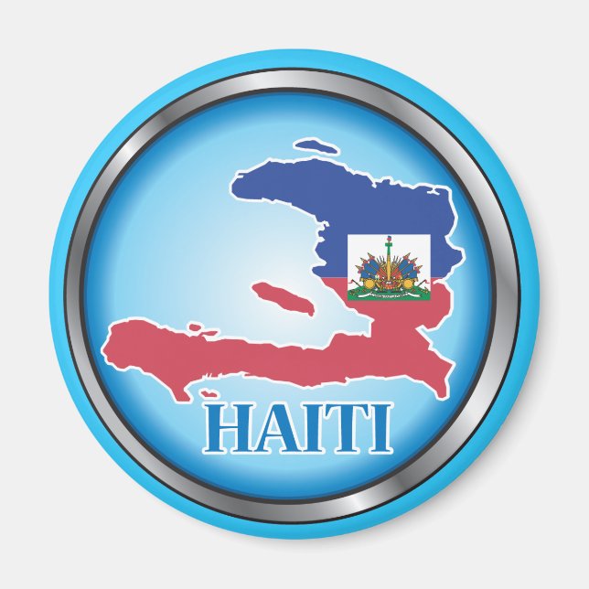Haiti Round Button.ai Magnet (Front)