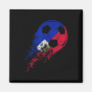 Haiti Soccer Haitian Flag Pride Soccer Player  Magnet