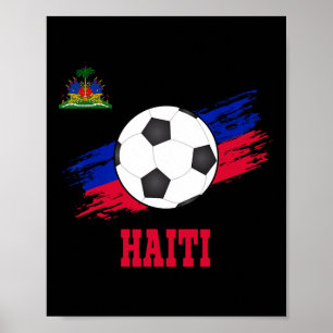 Haiti Soccer Haitian Footbyll Haiti Futbol Poster