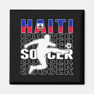 Haiti Soccer Lovers Jersey - Proud Haitian Magnet