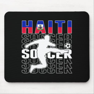 Haiti Soccer Lovers Jersey - Proud Haitian Mouse Pad