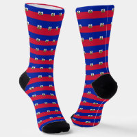 Haiti Socks, patriotic Haitian Flag fashion