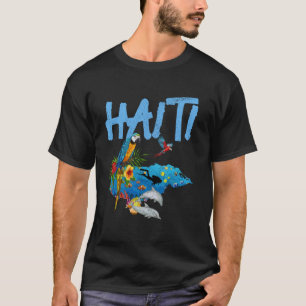 Haiti Souvenir Parrot Scuba Diving Haitian T-Shirt