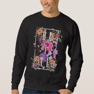 Haiti Vintage Flowers Floral Haitian Sweatshirt