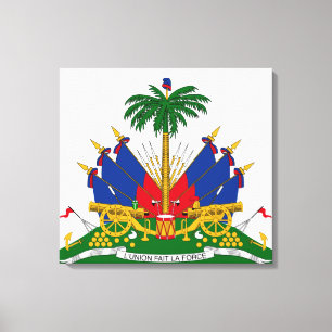 Haitian Coat of Arms (Haiti) Canvas Print