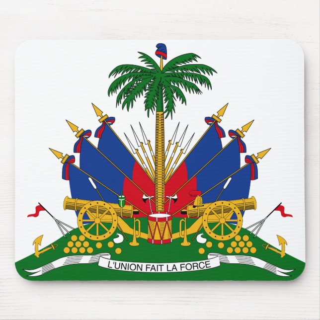 Haitian Coat of Arms (Haiti) Mouse Pad (Front)