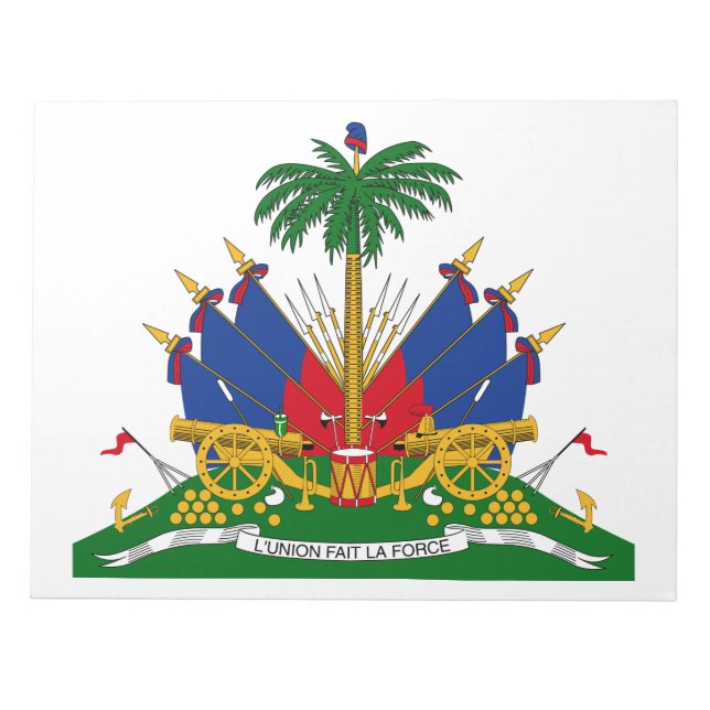 Haitian Coat of Arms Notepad (Front)