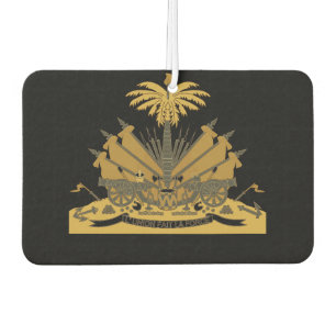 Haitian - coat of arms T-Shirt Car Air Freshener