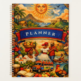 Haitian Cultural Planner - Vibrant Colors-Haiti