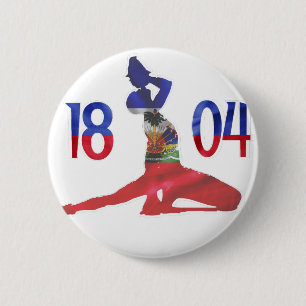Haitian Flag 1804 Neg Mawon Haitian Independence 6 Cm Round Badge