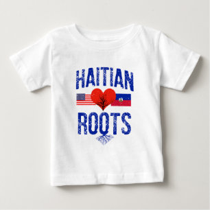 Haitian flag designs baby T-Shirt