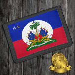 Haitian flag & Haiti fashion patriots / sports Trifold Wallet<br><div class="desc">WALLETS: Haiti & Haitian Flag fashion - love my country,  travel,  national patriots /sports fans</div>