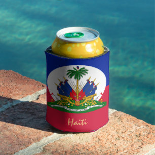 Haitian Flag & Haiti party, barbecue /sports Can Cooler