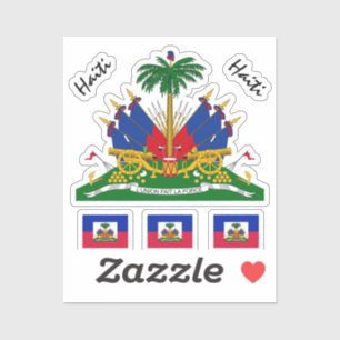 Haitian Flag & Haiti stickers collection /sports