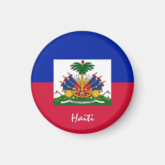 Haitian flag & Haiti - travel, holiday/sports Magnet (Front)