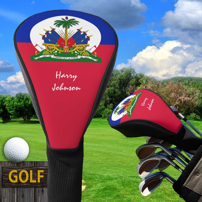 Haitian Flag & Monogrammed Golf Clubs Covers (Creator Uploaded)