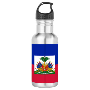 Haitian flag paper cup 532 ml water bottle