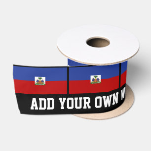 Haitian Flag Satin Ribbon