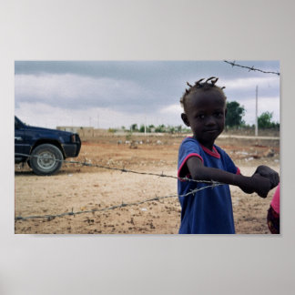 Haitian Girl in the Dominican Republic Poster