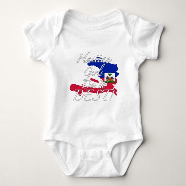 Haitian Girls Do It Best! Baby Bodysuit (Front)