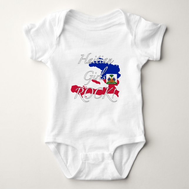 Haitian Girls Rock! Baby Bodysuit (Front)