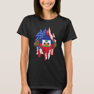 Haitian Heritage Month 1804 American Haitian Flag  T-Shirt