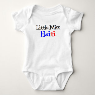 haitian little miss baby bodysuit
