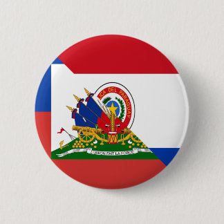 Haitian Paraguayan Flag | Haiti Paraguay 6 Cm Round Badge