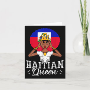 Haitian Queen Afrocentric Melanin Crown Pride  Card