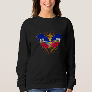 Haitian roots  but now a proud USA Citizen family Sweatshirt