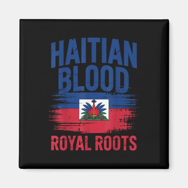 Haitian Roots Haiti Flag Day  Magnet (Front)