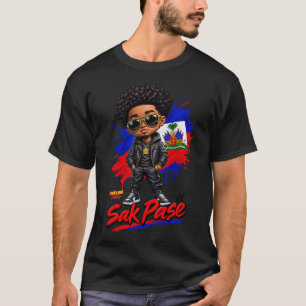 **Haitian Vibes Sak Pase Haitian Pride T-Shirt** T-Shirt