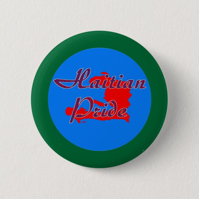 haitipride013 6 cm round badge (Front)