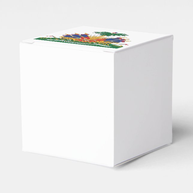 Haiti's Coat of arms Favour Box (Front Side)
