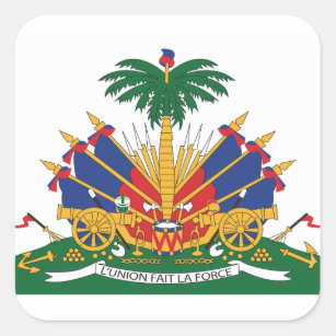 Haiti's Coat of arms Square Sticker