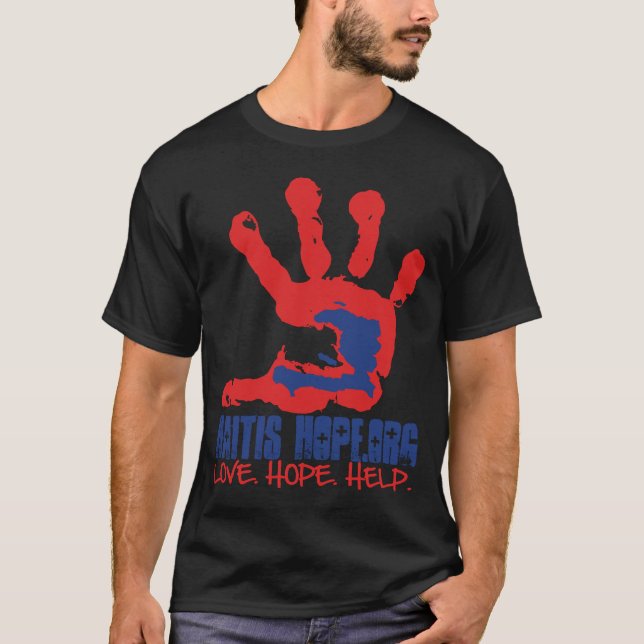 Haiti's Hope black Tee (Front)