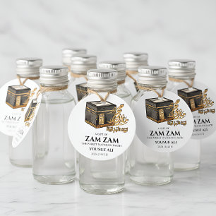HAJJ MABRUR Zam Zam water Favor Tag