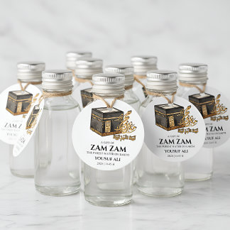 HAJJ MABRUR Zam Zam water Favor Tag