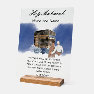 Hajj Mubarak acrylic Sign
