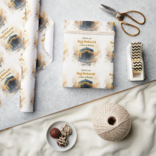 Hajj Mubarak Personalised gift  For Hajj Wrapping Paper